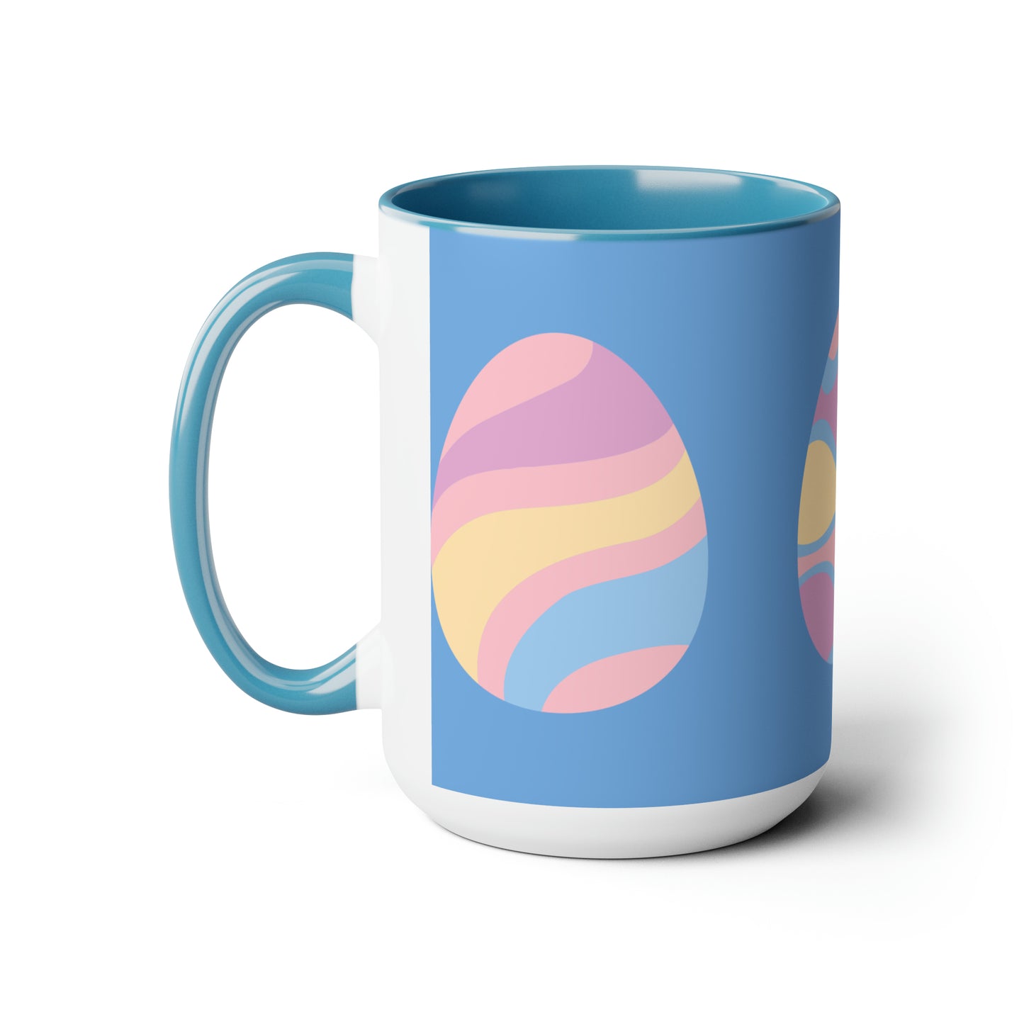Two-Tone Coffee Mugs, 15oz