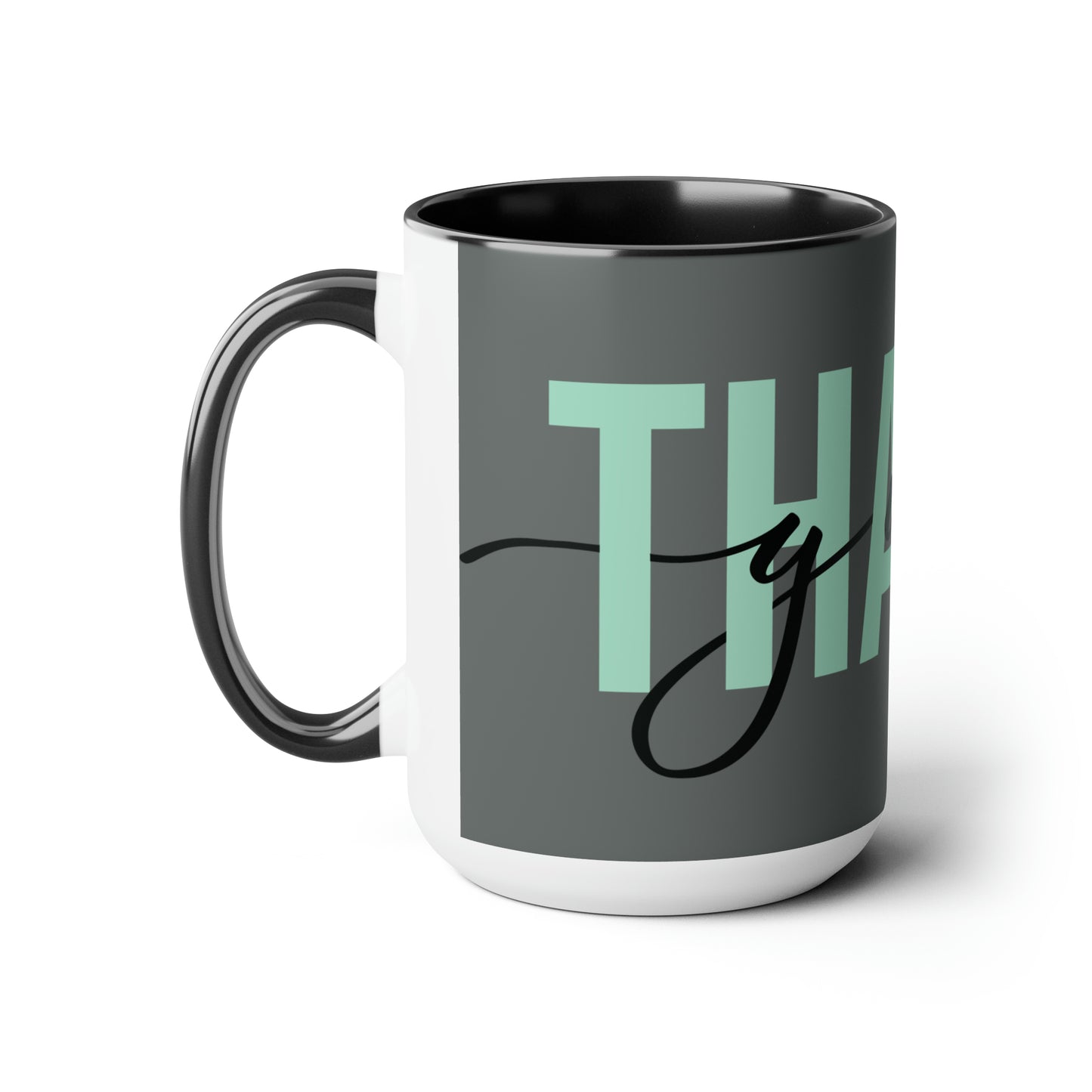 Two-Tone Coffee Mugs, 15oz