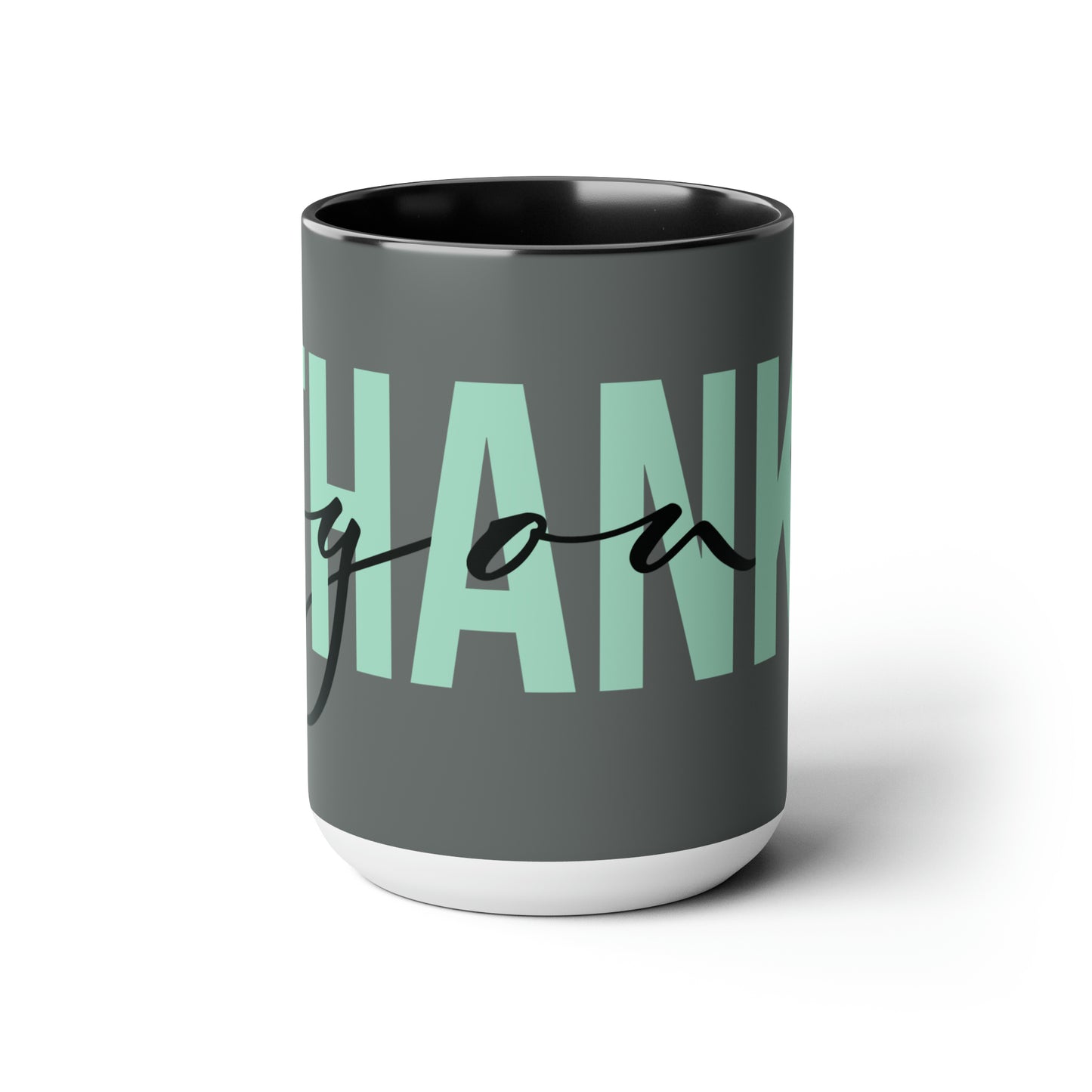 Two-Tone Coffee Mugs, 15oz