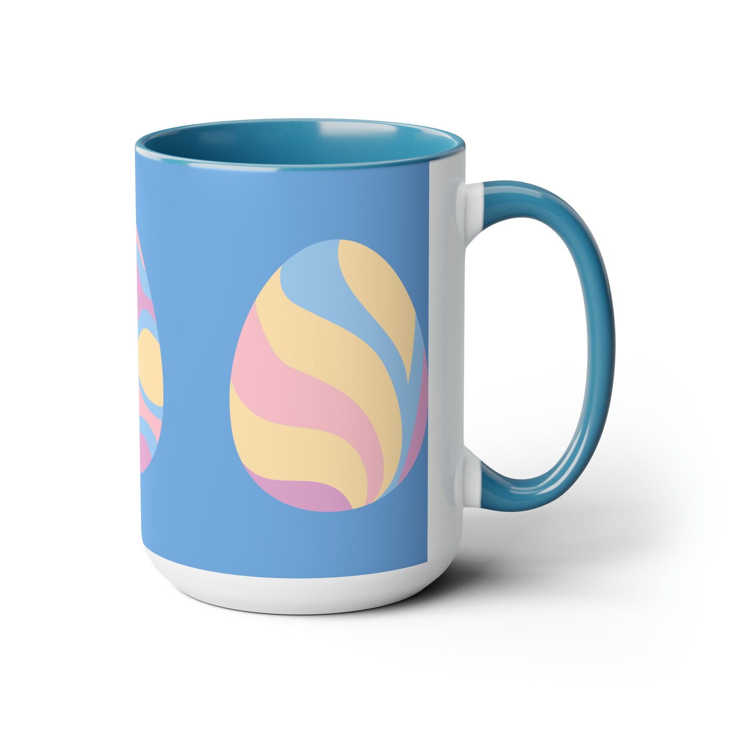 Two-Tone Coffee Mugs, 15oz