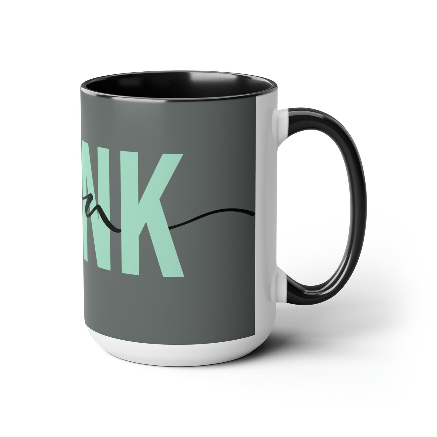 Two-Tone Coffee Mugs, 15oz