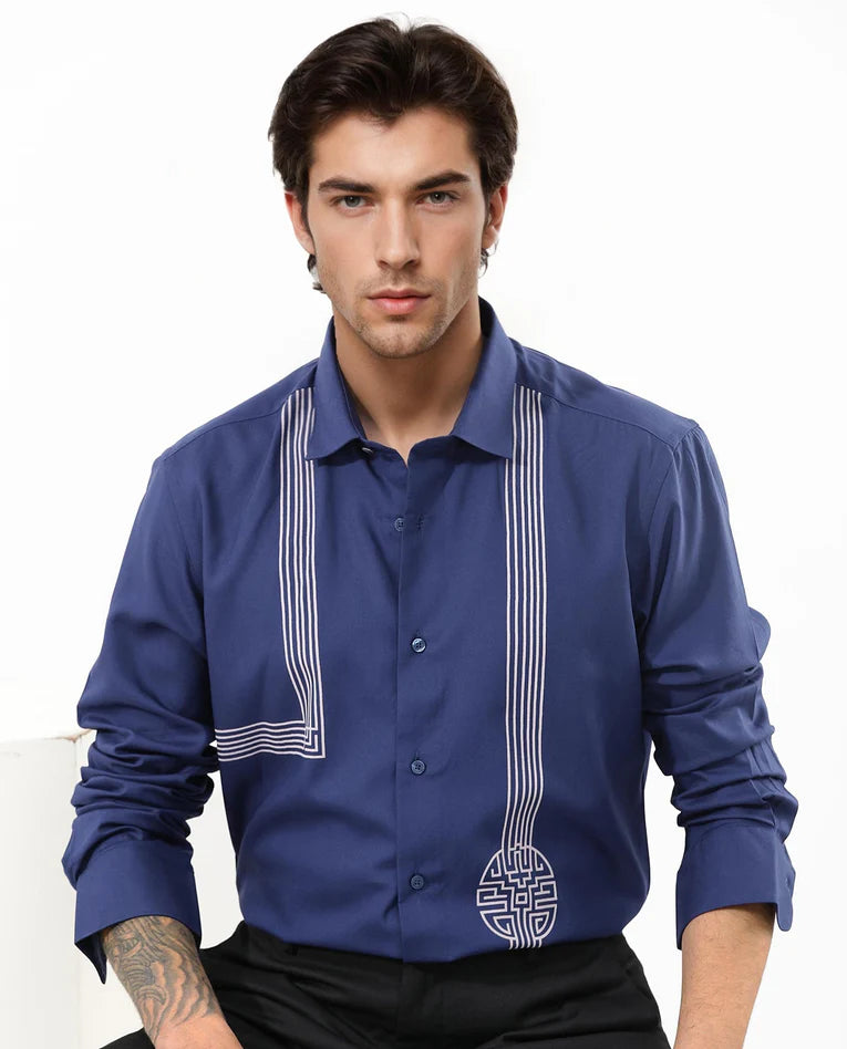 GEOMETRIC PRINT SHIRT